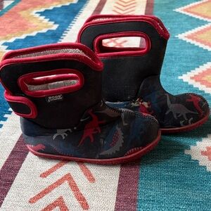 BOGS Kids Dino Adventure Boots - Red and Black